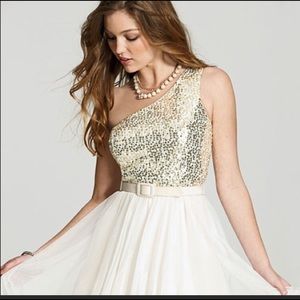 Delia’s Gold Sequin and Tulle Dress